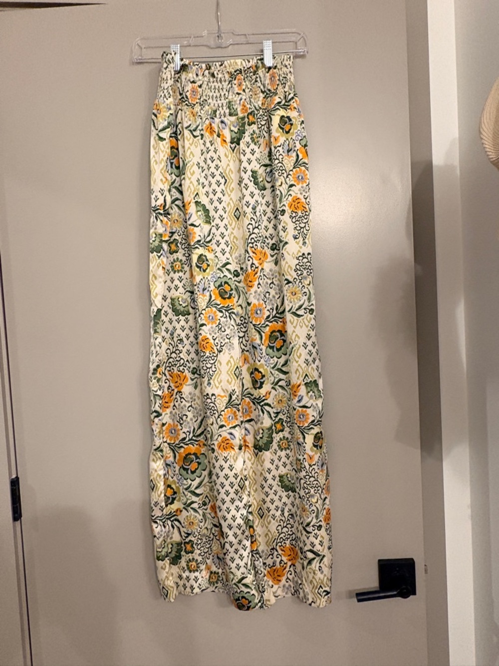 Floral Fun Pants in Cream and Yellow
